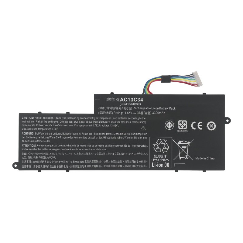 AC13C34 Battery Replacement For Acer MS2377 Aspire V5-122P ES1-111M 3ICP5/60/80 KT.00303.005 (image for) AC13C34 Battery Replacement For Acer MS2377 Aspire V5-122P ES1-111M 3ICP5/60/80 KT.00303.005