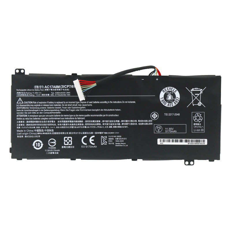 AC17A8M Battery Replacement For Acer Spin 3 SP314-52 X40-51 TMX40-51 TMX3410-MG (image for) AC17A8M Battery Replacement For Acer Spin 3 SP314-52 X40-51 TMX40-51 TMX3410-MG