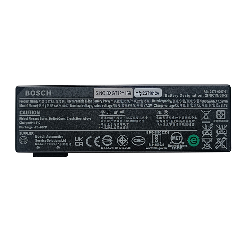 B555 3571-0007 Bosch I-FLEX Battery 3571-0007-00 For Diagnostic Vehicle Testing 3571-0001 (image for) B555 3571-0007 Bosch I-FLEX Battery 3571-0007-00 For Diagnostic Vehicle Testing 3571-0001