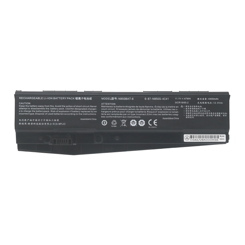 (image for) N850BAT-6 Battery For Clevo N850 N850HC N850HJ N850HJ1 N850HK1 N850HN