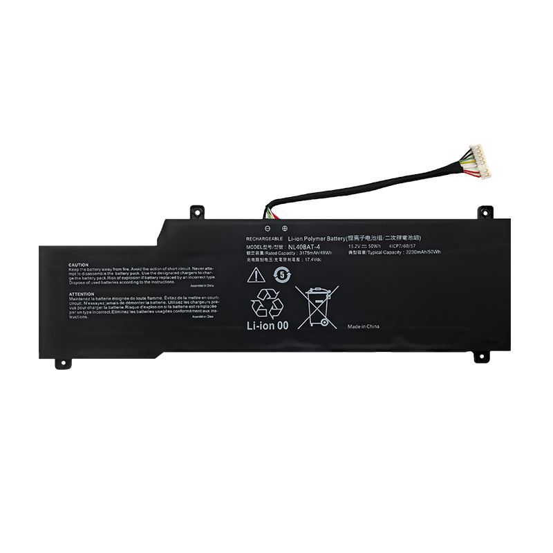 (image for) NL40BAT-4 Battery Replacement 6-87-NL40S-43G00 For Clevo Machcreator-A 15.6