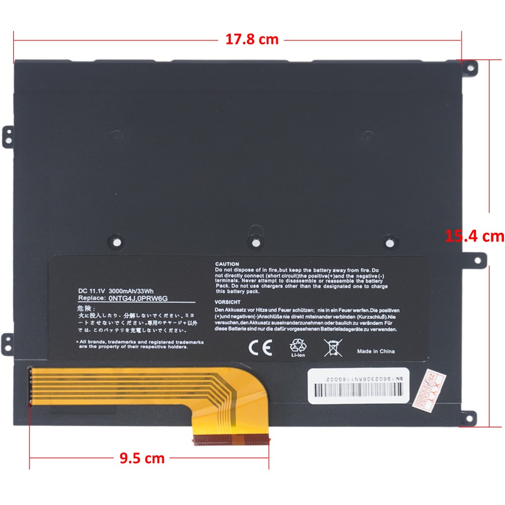 (image for) T1G6P Battery NTG4J PRW6G 449TX For Dell Vostro V13 V130 V13Z