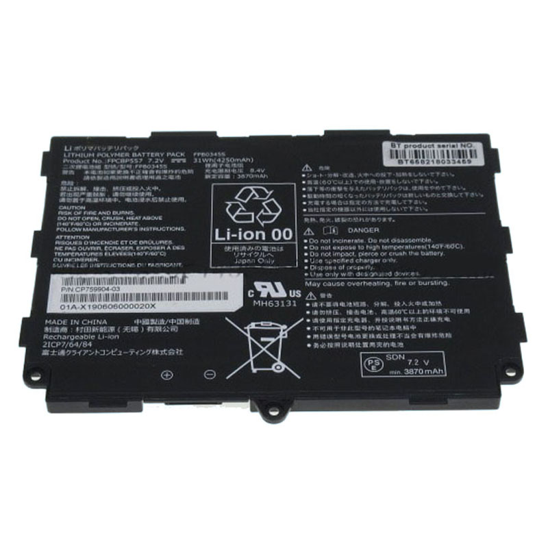 (image for) FPCBP557 FPB0345S FPB0355S Battery Replacement For Fujitsu CP759904-03 CP797438-01