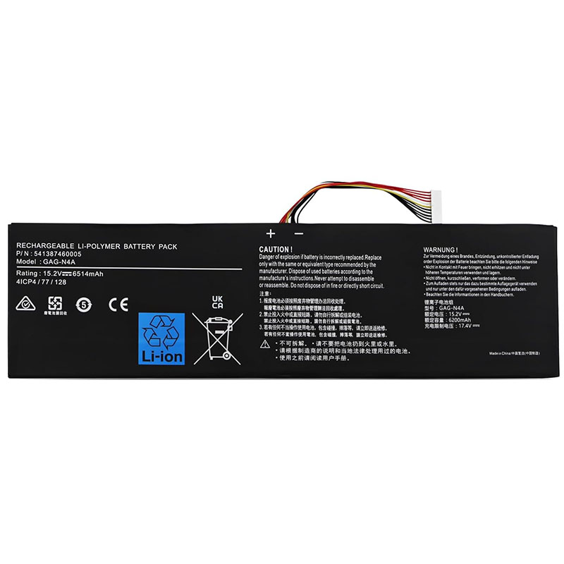 (image for) GAG-N4A Laptop Battery Replacement For Gigabyte Aorus 15 XE5 15X ASF 17 XE4 17X AZF