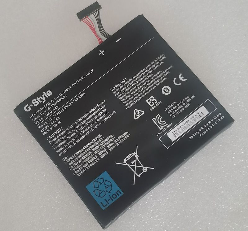 GAG-K40 Battery Replacement 541387490001 For G-Style 4ICP4/54/88 15.2V 60.8Wh 4000mAh (image for) GAG-K40 Battery Replacement 541387490001 For G-Style 4ICP4/54/88 15.2V 60.8Wh 4000mAh