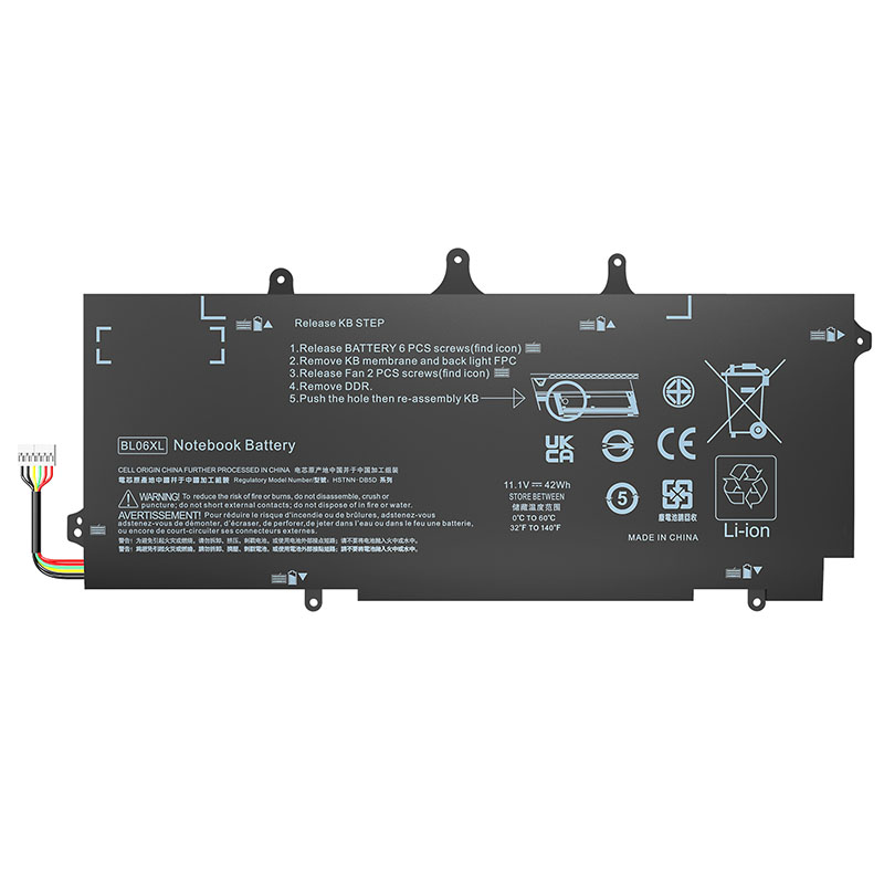 (image for) Replacement BLO6XL Battery For HP EliteBook Folio 1040 G2 BL06042XL F2R72UT L7Z22PA L9S82PA