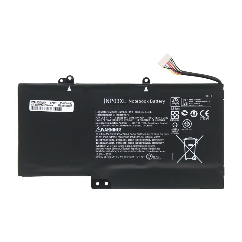 (image for) Replacement HP Envy 15-U473CL 15-U483CL 15-U493CL 15-U499NR Battery