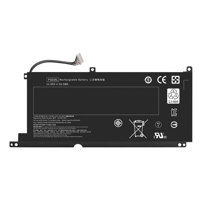 (image for) HSTNN-DB9G Battery Replacement For HP Pavilion 15-DK PG03XL HSTNN-OB1I L48430-AC1