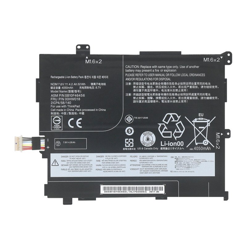 SB10F46456 00HW018 SB10F46457 00HW019 Lenovo ThinkPad 10 2nd 20E3 20E4 Battery (image for) SB10F46456 00HW018 SB10F46457 00HW019 Lenovo ThinkPad 10 2nd 20E3 20E4 Battery