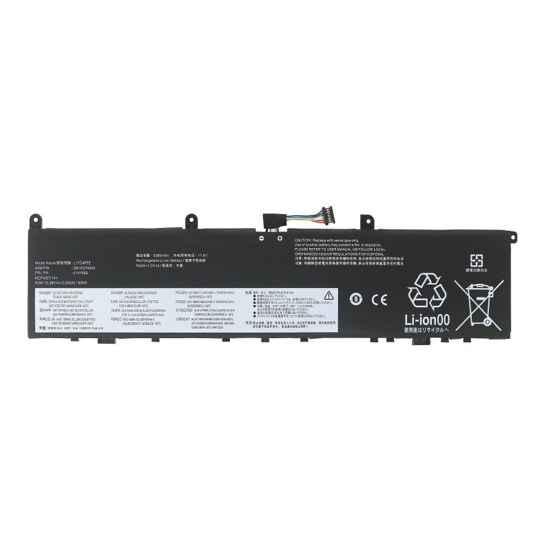 L17C4P72 Battery 01AY969 SB10Q76929 For Lenovo ThinkPad P1 20MD 2019 Gen 1 (image for) L17C4P72 Battery 01AY969 SB10Q76929 For Lenovo ThinkPad P1 20MD 2019 Gen 1