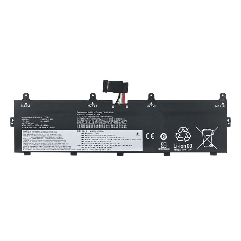 (image for) L17M6P52 Battery 01AV497 SB10K97636 For Lenovo ThinkPad P72
