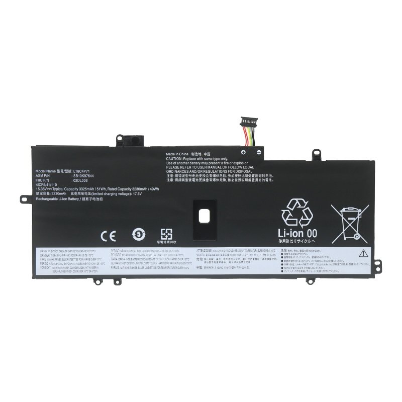 (image for) L18M4P72 Battery SB10K97643 02DL005 For Lenovo ThinkPad X1C 2019 Version