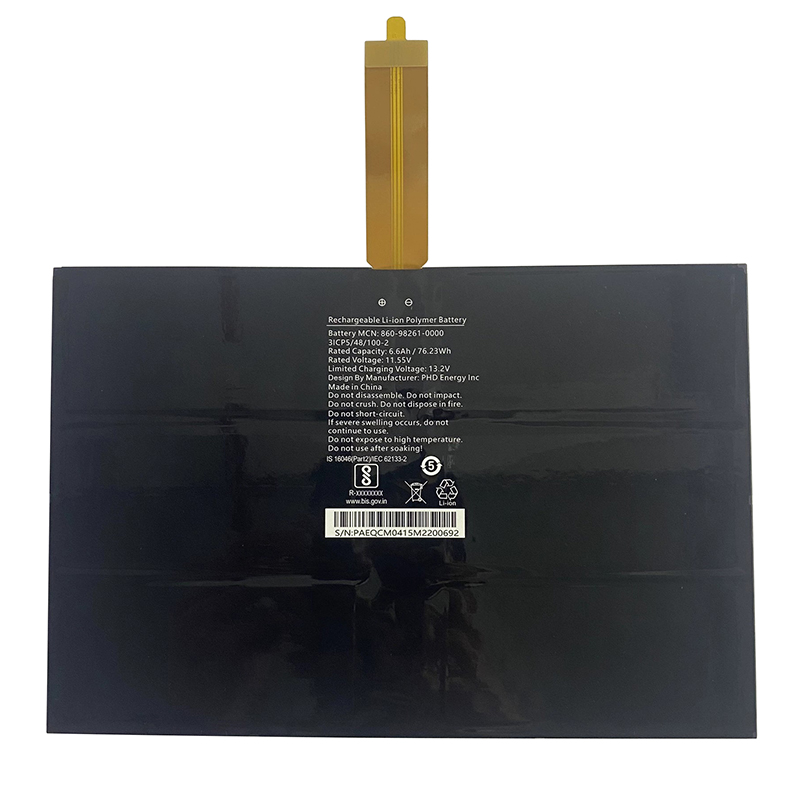 860-98261-0000 Battery Replacement For 3ICP5/48/100-2 11.55V 6.6Ah 76.23Wh (image for) 860-98261-0000 Battery Replacement For 3ICP5/48/100-2 11.55V 6.6Ah 76.23Wh