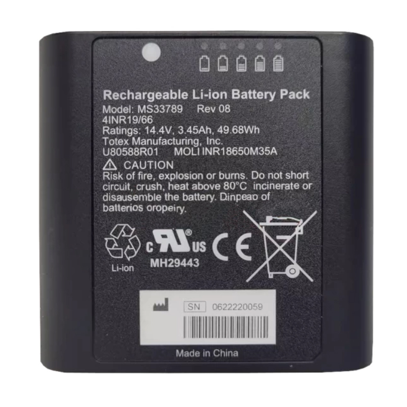 U80588R01 MS33789 Rechargeable Li-ion Battery Pack MOLI INR18650M35A (image for) U80588R01 MS33789 Rechargeable Li-ion Battery Pack MOLI INR18650M35A