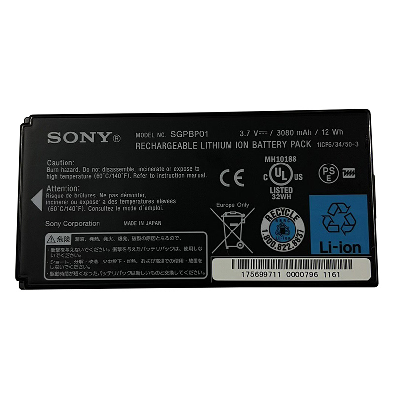 SGPBP01 Battery Replacement For Sony SGPT211 SGPT212 SGPT213 Tablet P1 3.7V 3080mAh 12Wh (image for) SGPBP01 Battery Replacement For Sony SGPT211 SGPT212 SGPT213 Tablet P1 3.7V 3080mAh 12Wh