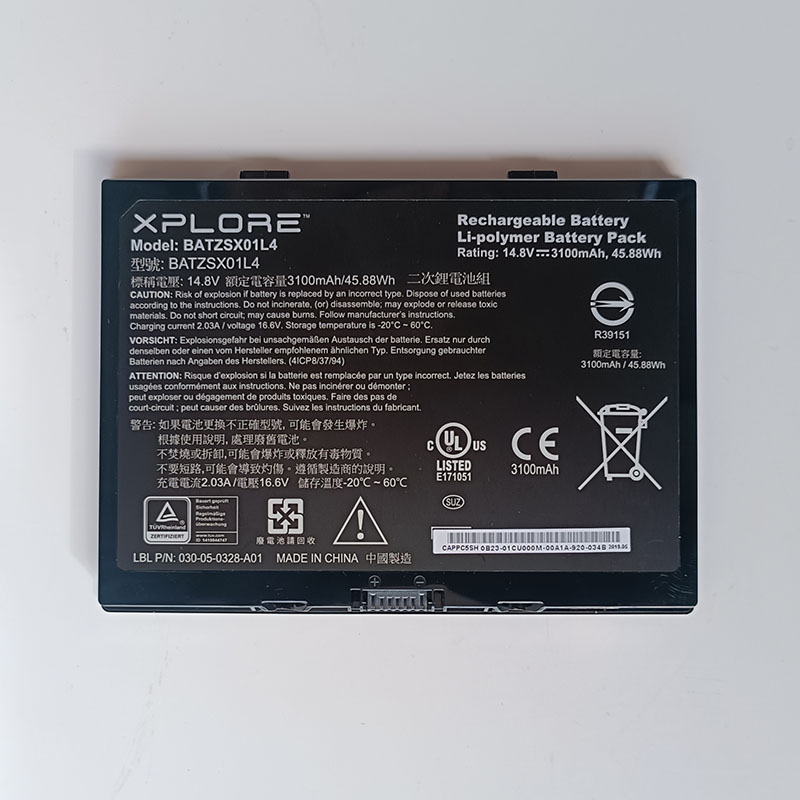 BATZSX01L4 Battery Replacement For Zebra Motion R12 Tablet 4UPF673791-1-T1060 (image for) BATZSX01L4 Battery Replacement For Zebra Motion R12 Tablet 4UPF673791-1-T1060